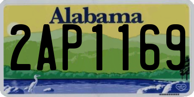 AL license plate 2AP1169