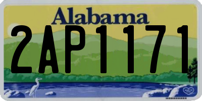 AL license plate 2AP1171