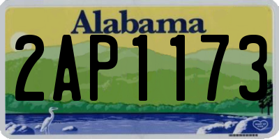 AL license plate 2AP1173