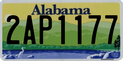 AL license plate 2AP1177