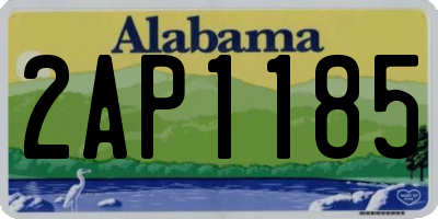 AL license plate 2AP1185