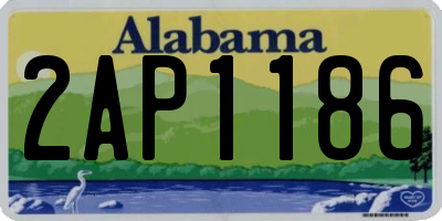 AL license plate 2AP1186