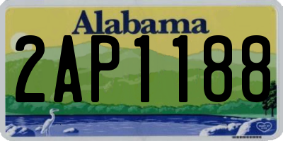 AL license plate 2AP1188