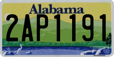 AL license plate 2AP1191