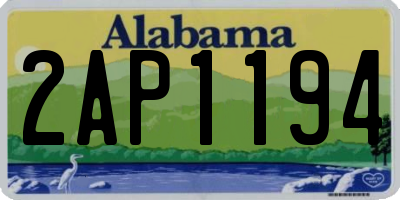 AL license plate 2AP1194