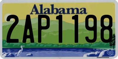 AL license plate 2AP1198