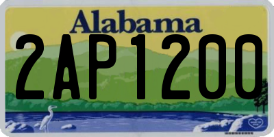 AL license plate 2AP1200