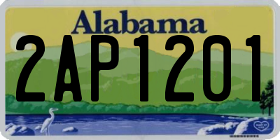 AL license plate 2AP1201