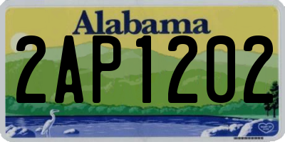 AL license plate 2AP1202