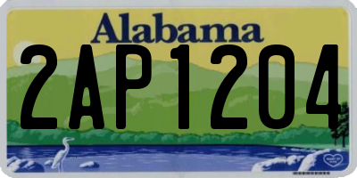 AL license plate 2AP1204