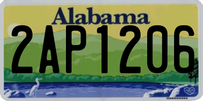 AL license plate 2AP1206