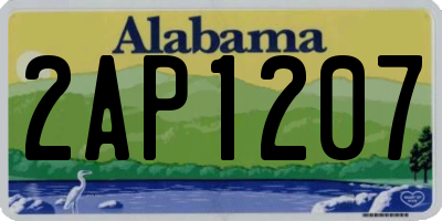 AL license plate 2AP1207