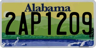 AL license plate 2AP1209