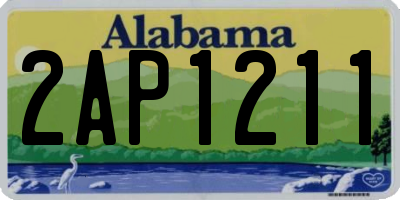 AL license plate 2AP1211