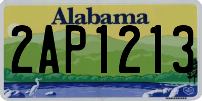 AL license plate 2AP1213