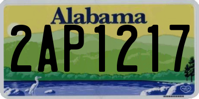 AL license plate 2AP1217