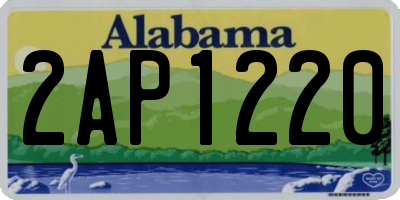 AL license plate 2AP1220