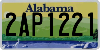 AL license plate 2AP1221