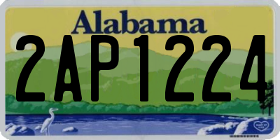 AL license plate 2AP1224
