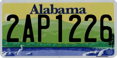 AL license plate 2AP1226