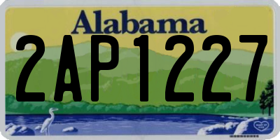AL license plate 2AP1227