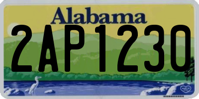 AL license plate 2AP1230