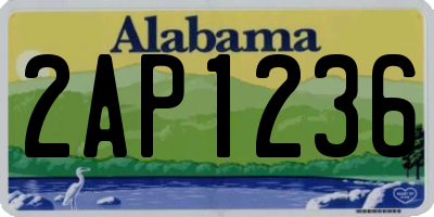 AL license plate 2AP1236