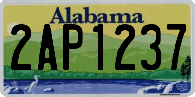 AL license plate 2AP1237