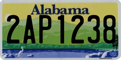 AL license plate 2AP1238