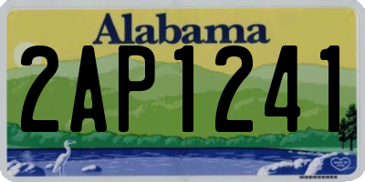 AL license plate 2AP1241