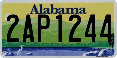 AL license plate 2AP1244