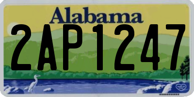 AL license plate 2AP1247