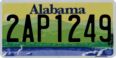 AL license plate 2AP1249