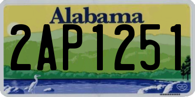 AL license plate 2AP1251