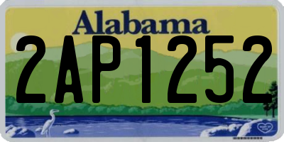 AL license plate 2AP1252