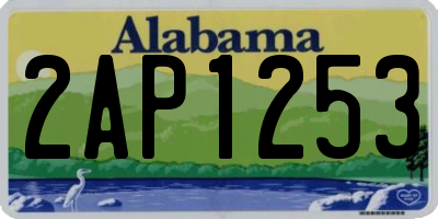 AL license plate 2AP1253