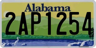 AL license plate 2AP1254