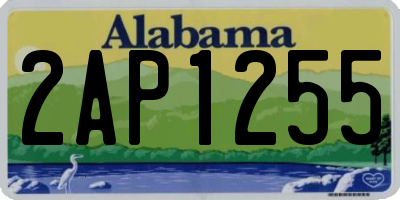 AL license plate 2AP1255