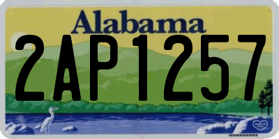 AL license plate 2AP1257