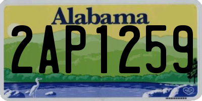 AL license plate 2AP1259