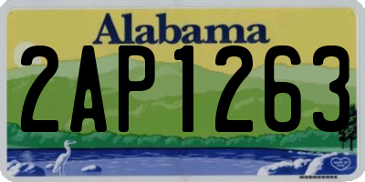 AL license plate 2AP1263