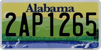 AL license plate 2AP1265