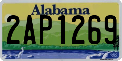 AL license plate 2AP1269