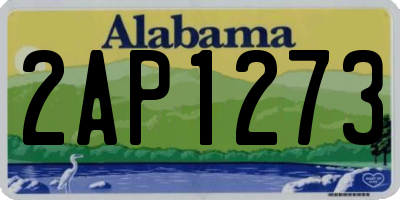 AL license plate 2AP1273