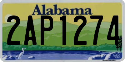 AL license plate 2AP1274