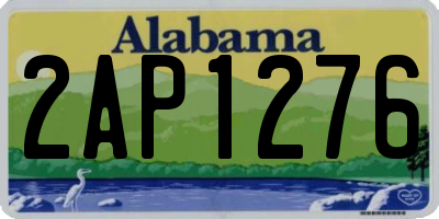 AL license plate 2AP1276
