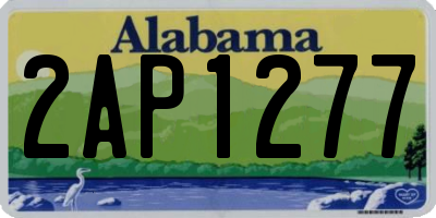 AL license plate 2AP1277