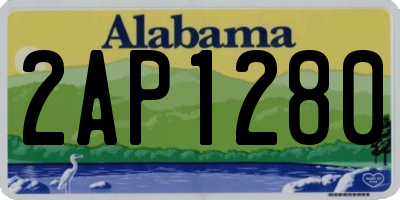 AL license plate 2AP1280