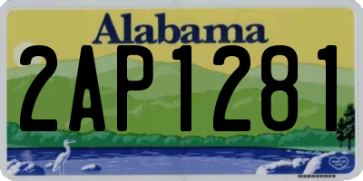 AL license plate 2AP1281