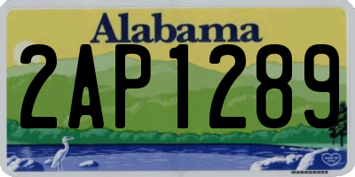 AL license plate 2AP1289